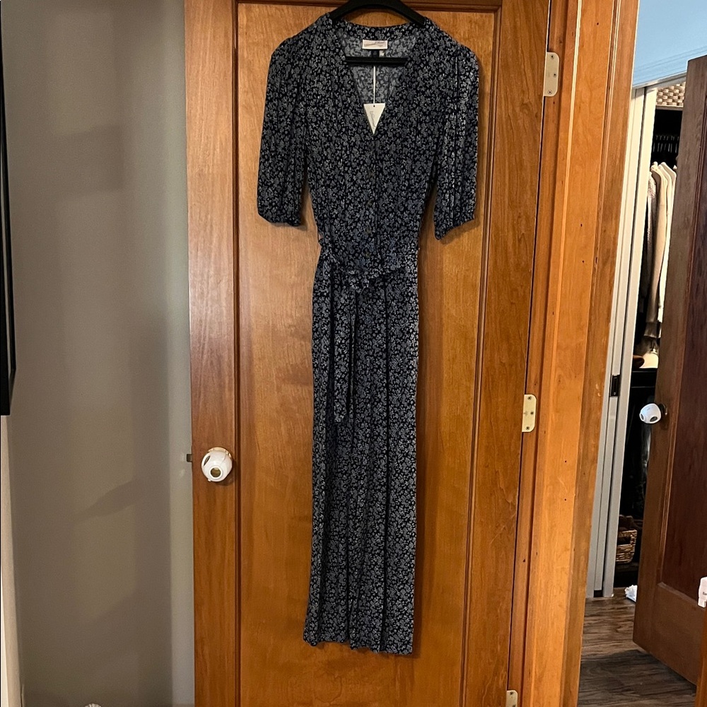 Universal Thread Navy Floral Jumpsuit
